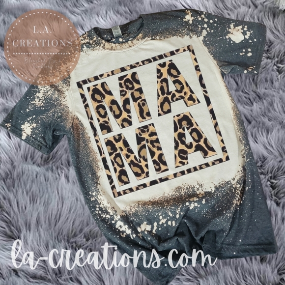 Mama Bleached Tee S-3x - Picture 1 of 1